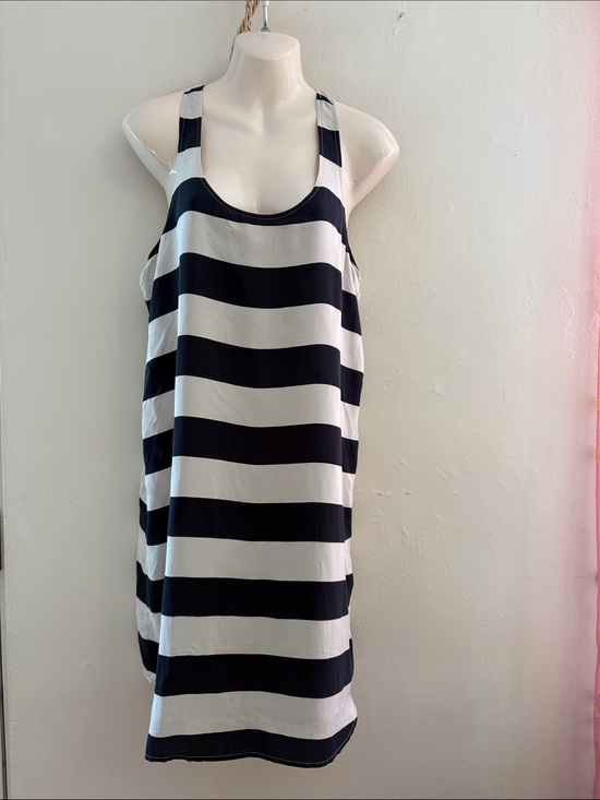 Club Monaco Dresses & Skirts - Club Monaco Navy and White Horizontal Stripe Midi Tank Dress. Silk